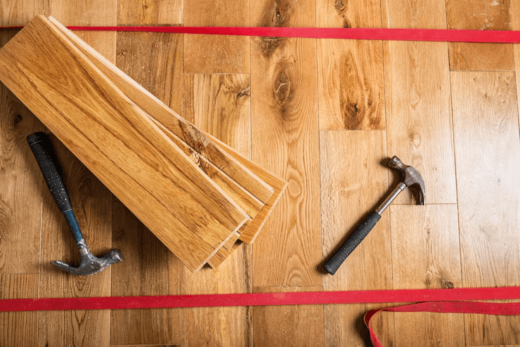 Pre-Finished Red Oak Installation